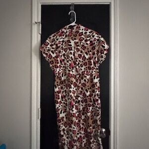 True Destiny Leopard Print Maxi Dress